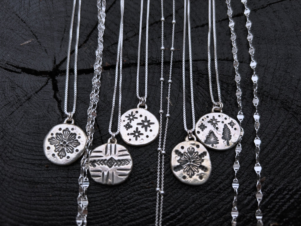 Recycled Sterling Silver Charms w/ 20" Chain