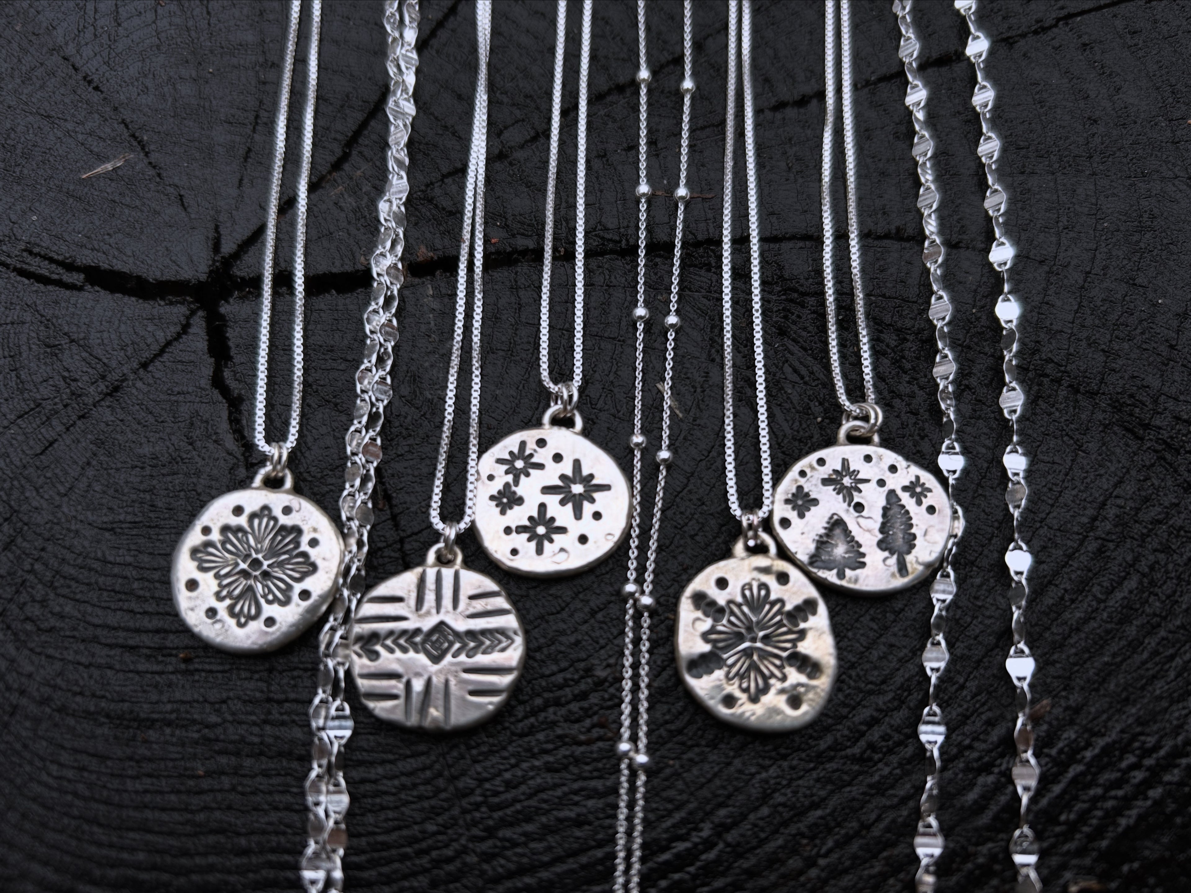 Recycled Sterling Silver Charms w/ 20" Chain