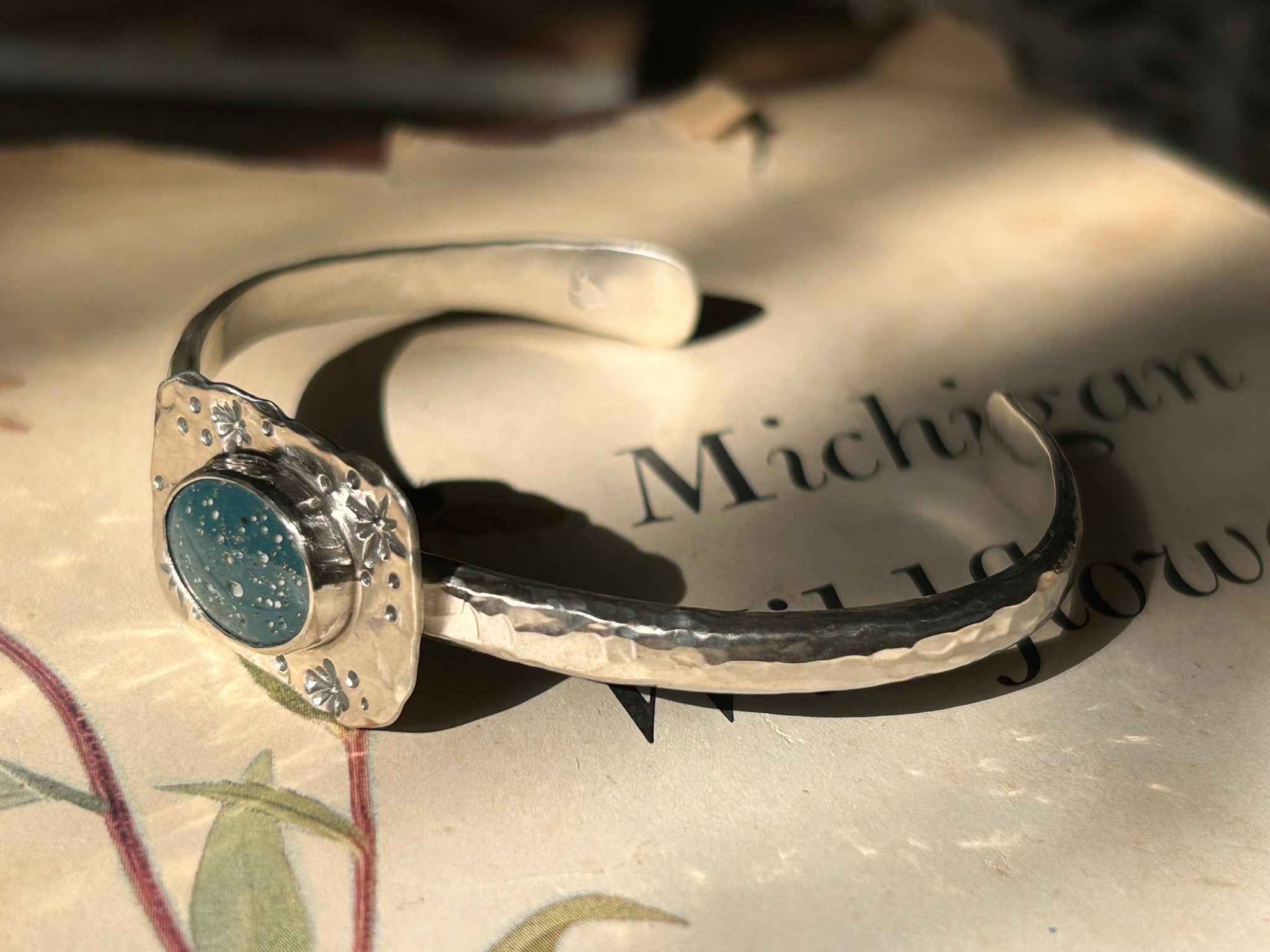 Stone Cuff (Leland Blue)