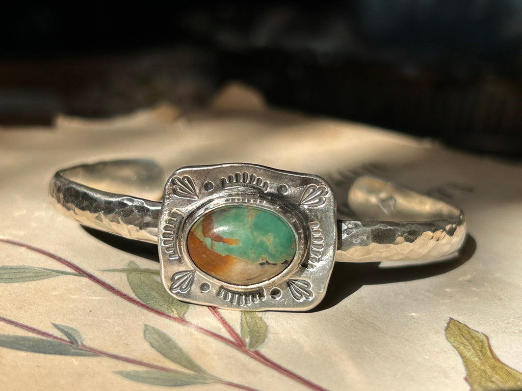 Stone Cuff (Royston Turquoise)