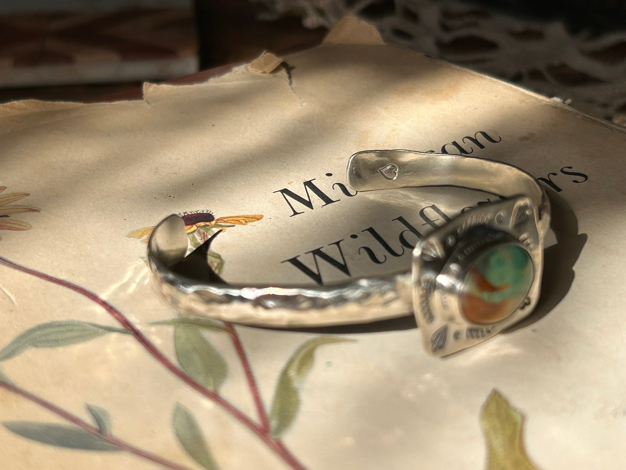 Stone Cuff (Royston Turquoise)