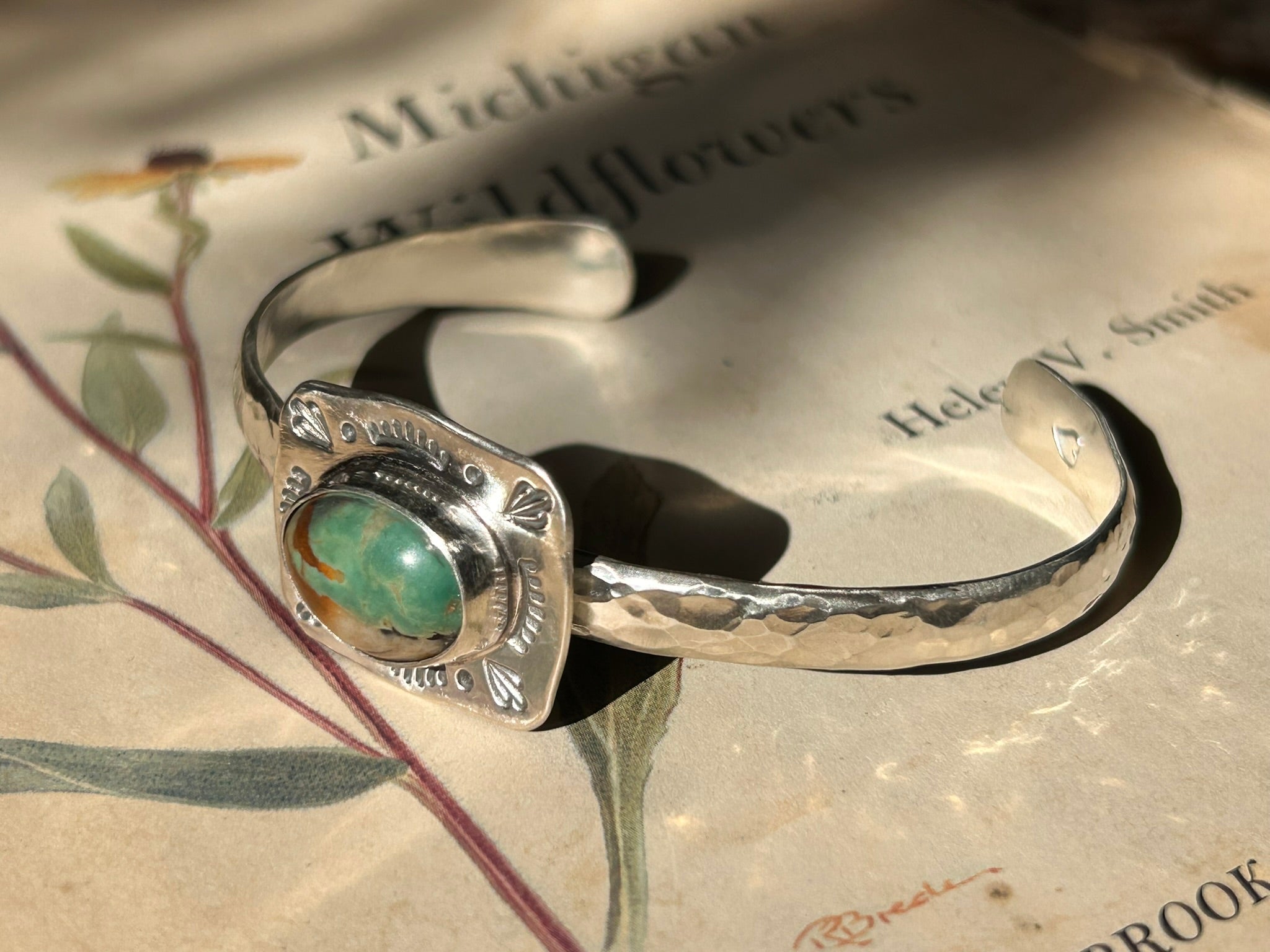 Stone Cuff (Royston Turquoise)