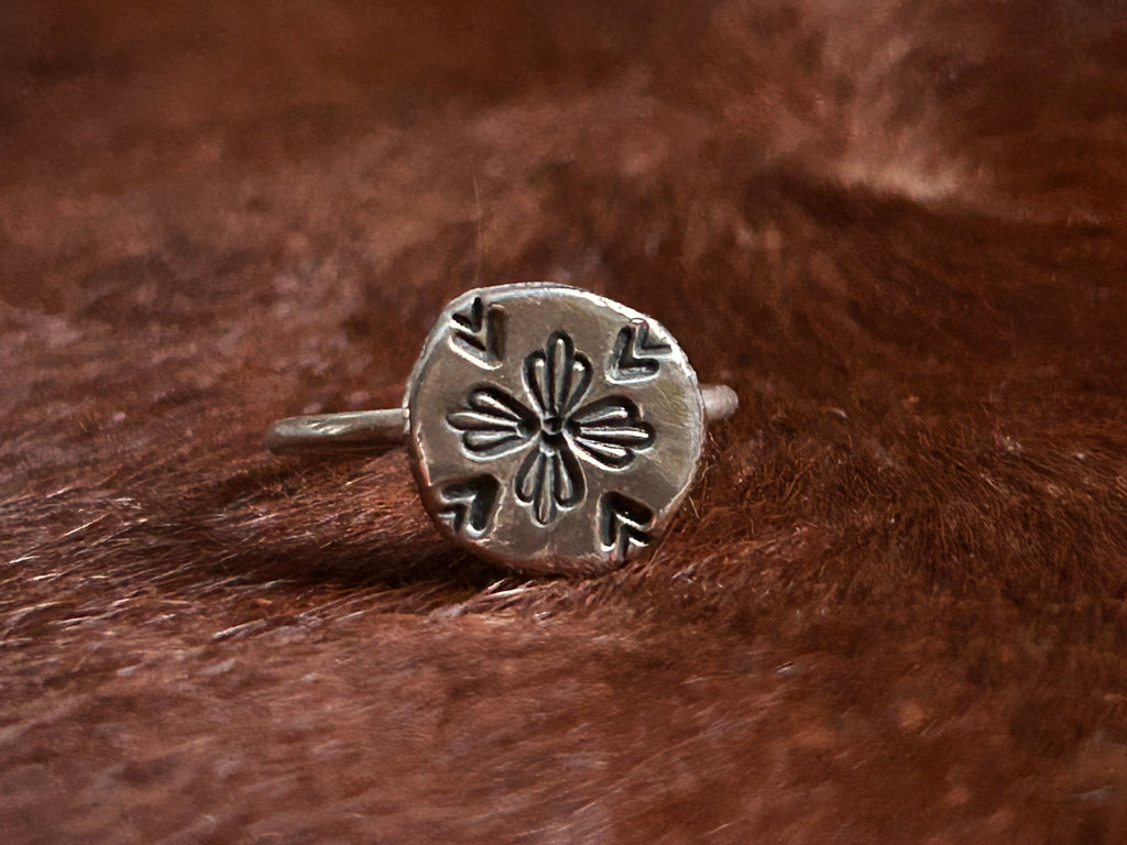 Recycled Sterling Silver Stamped Rings