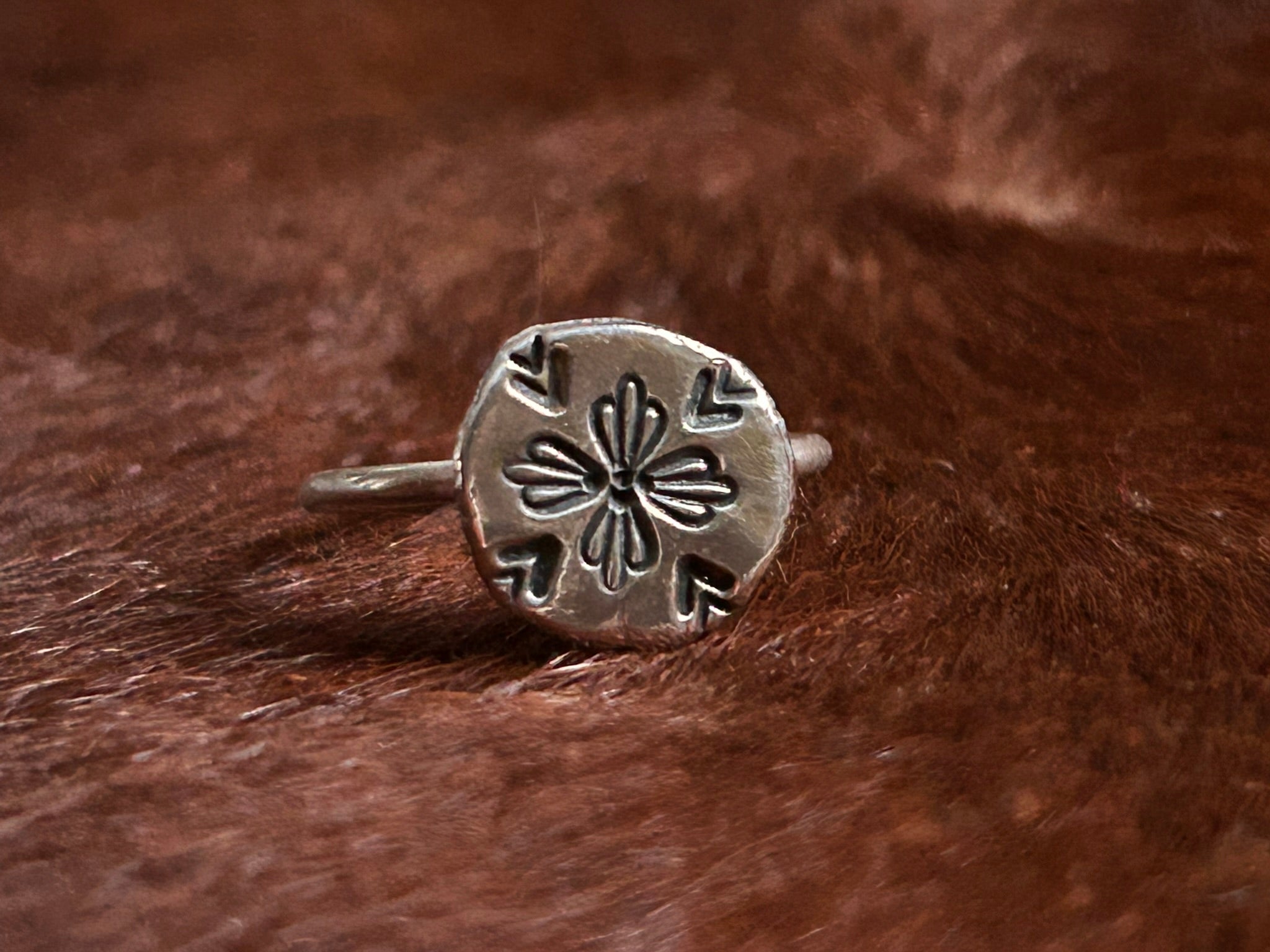 Recycled Sterling Silver Stamped Rings