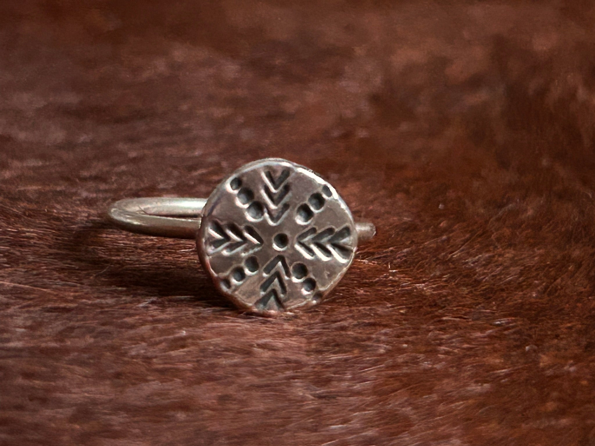 Recycled Sterling Silver Stamped Rings