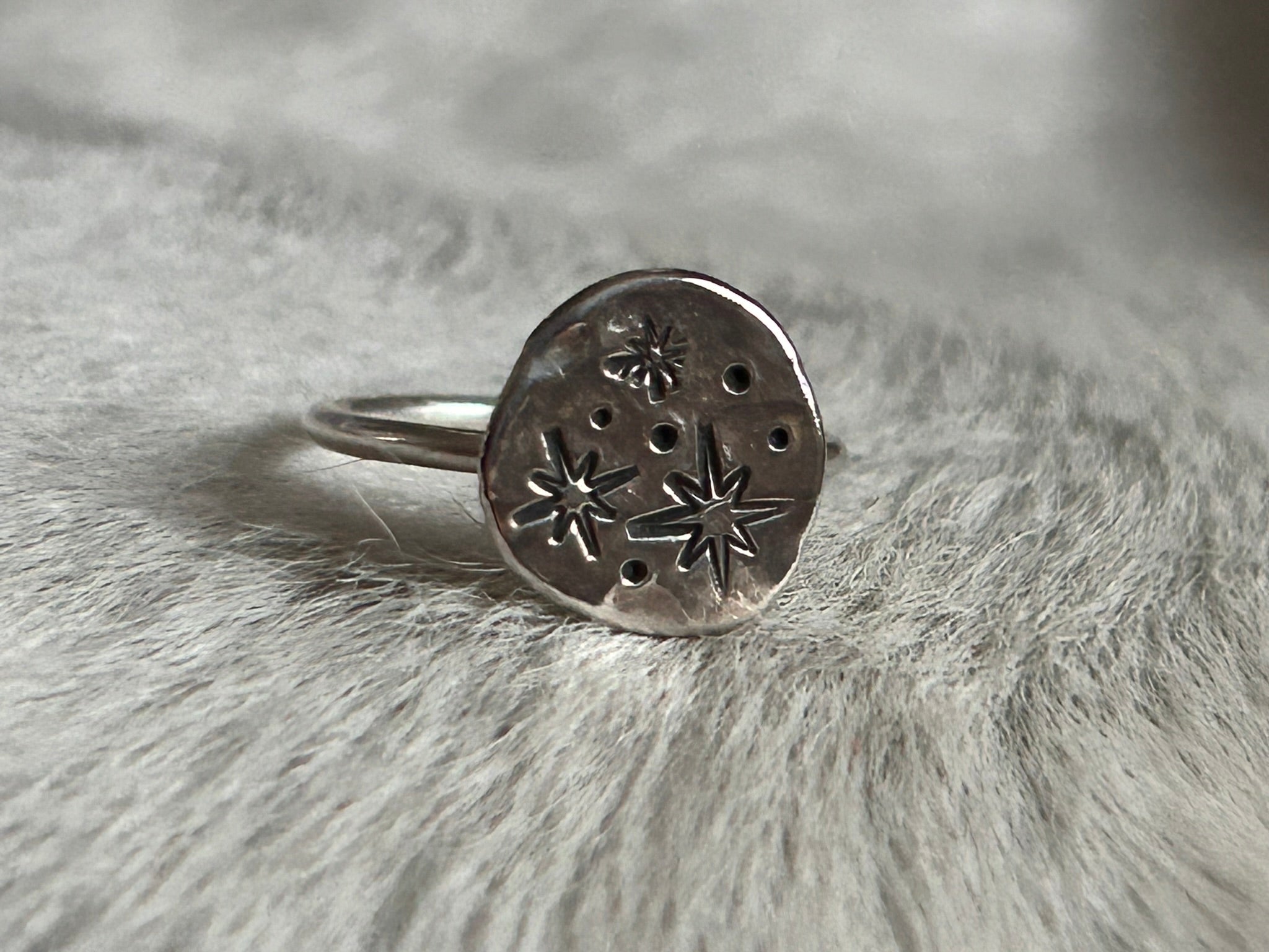 Recycled Sterling Silver Stamped Rings