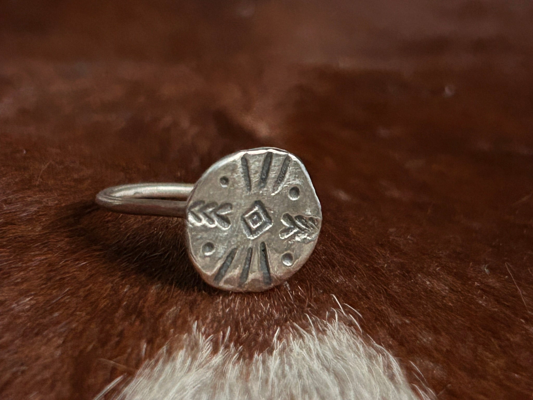 Recycled Sterling Silver Stamped Rings