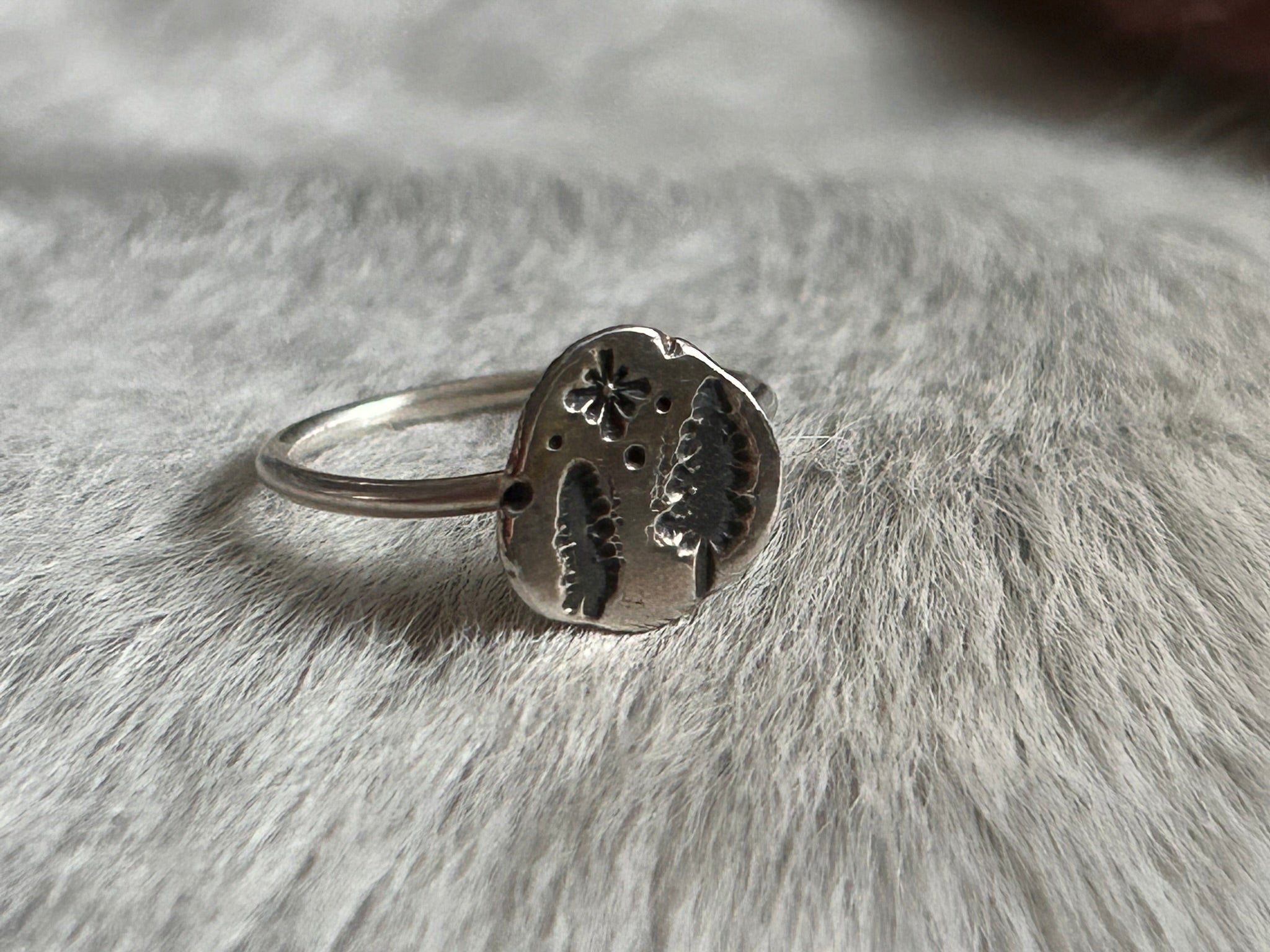 Recycled Sterling Silver Stamped Rings