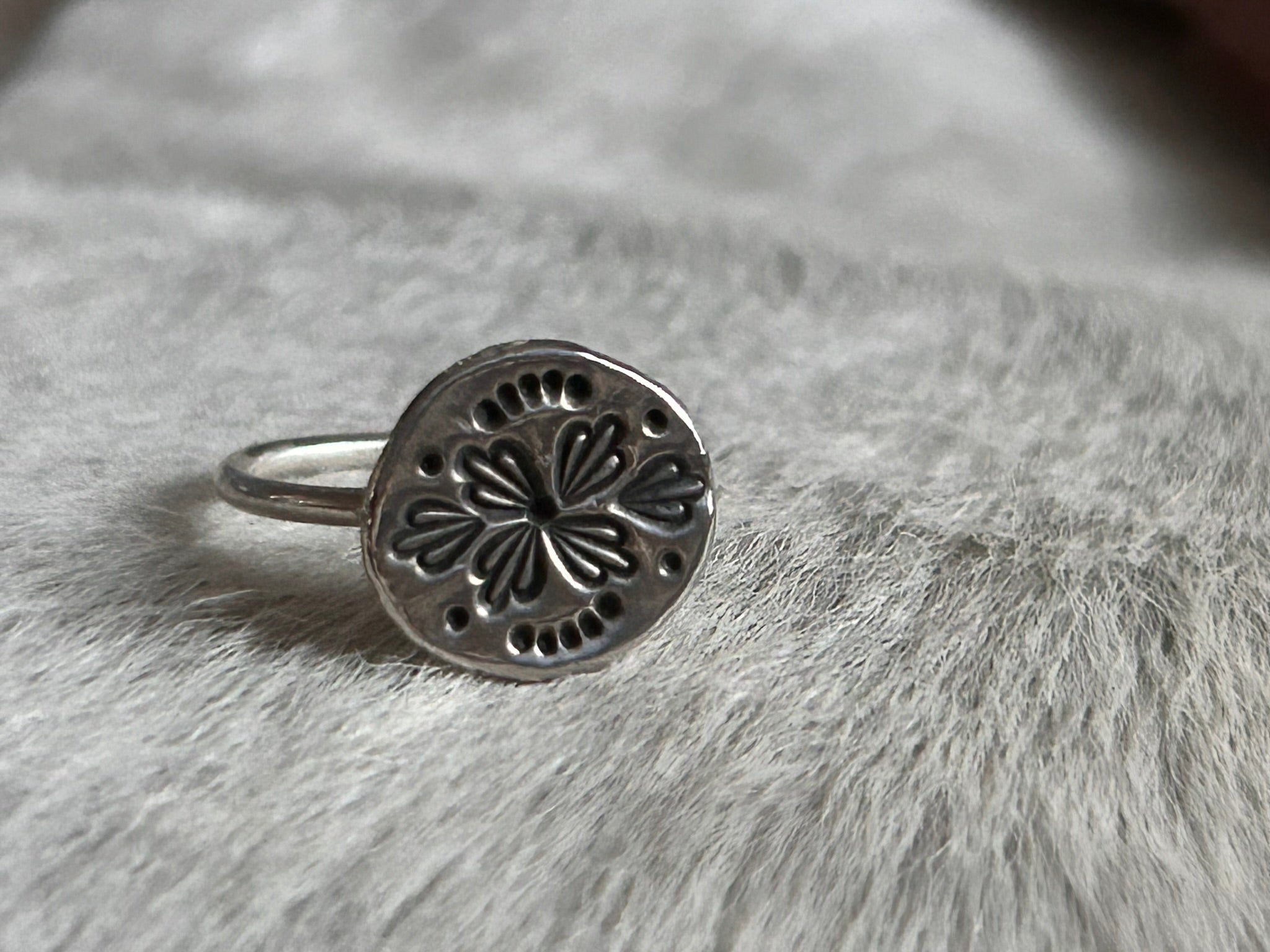 Recycled Sterling Silver Stamped Rings