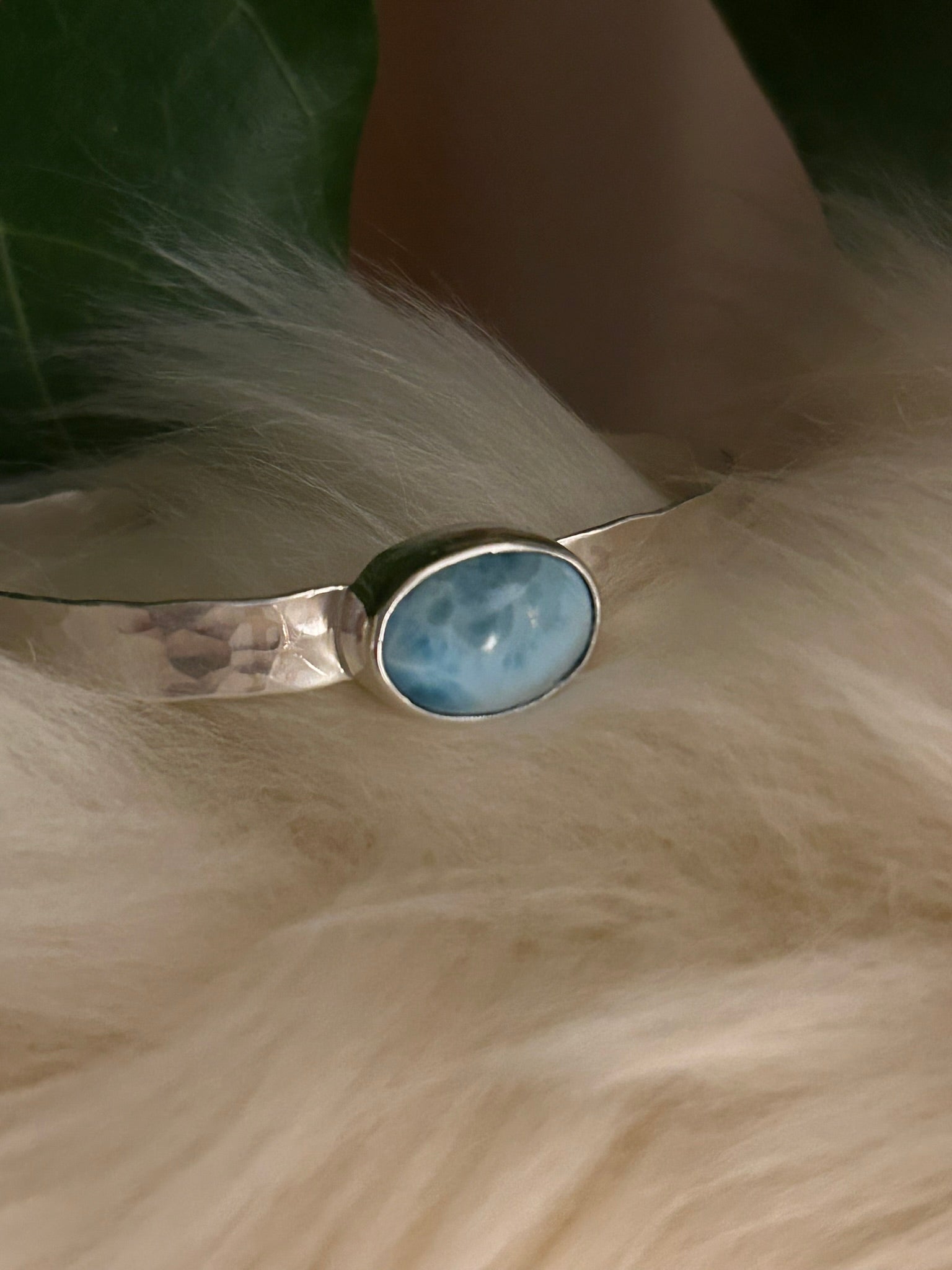 Stone Cuff (Larimar)