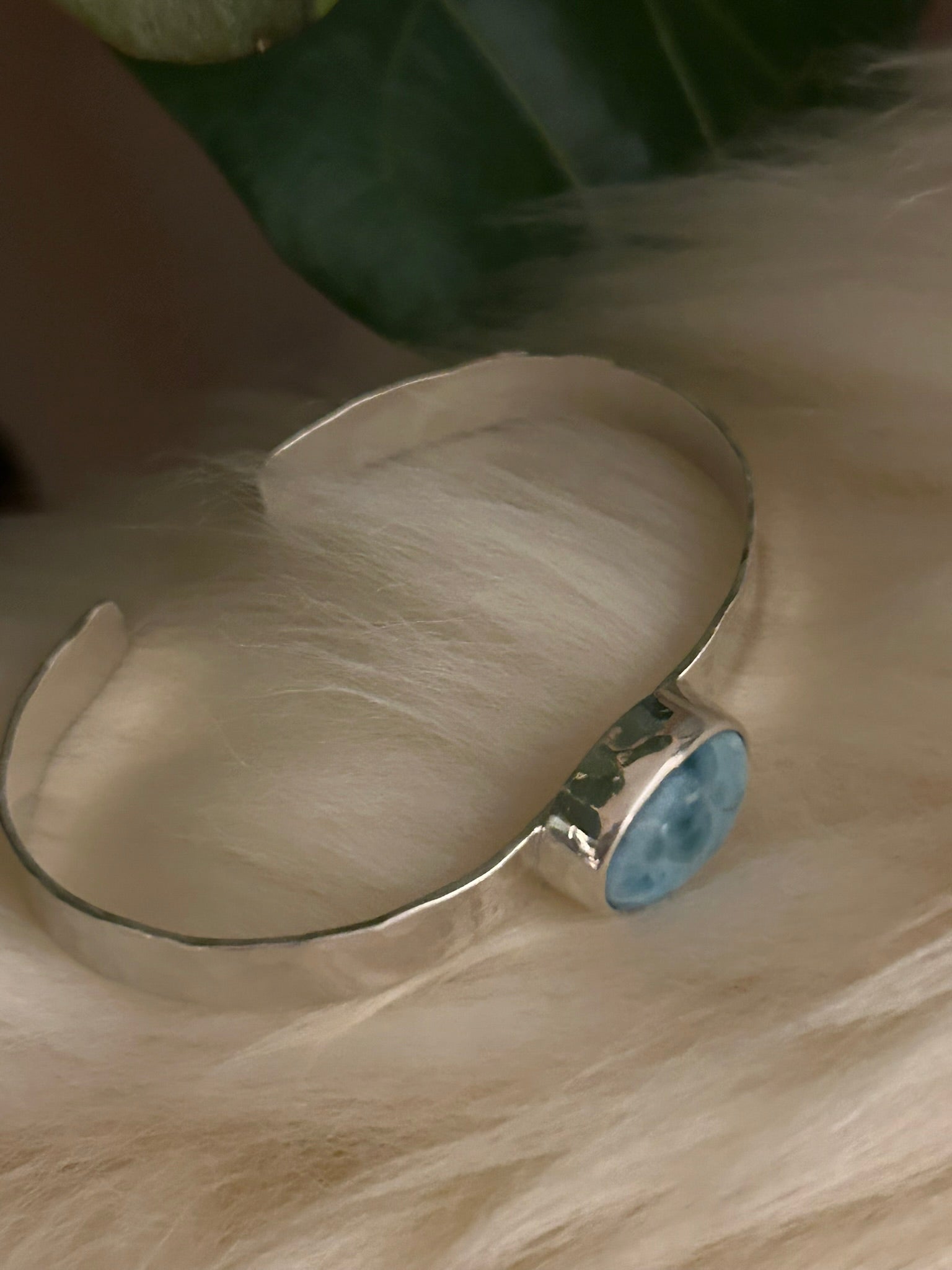 Stone Cuff (Larimar)