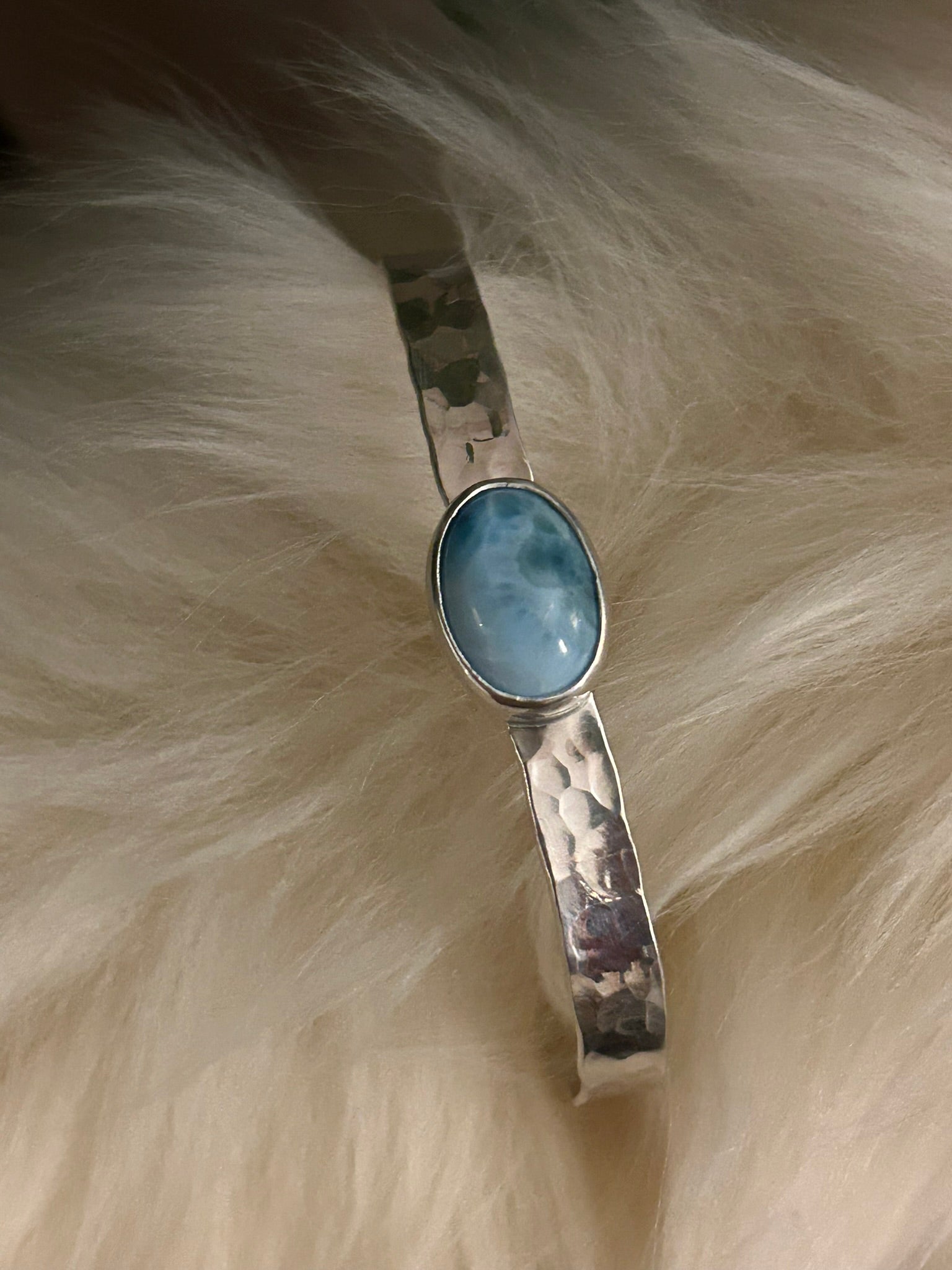 Stone Cuff (Larimar)