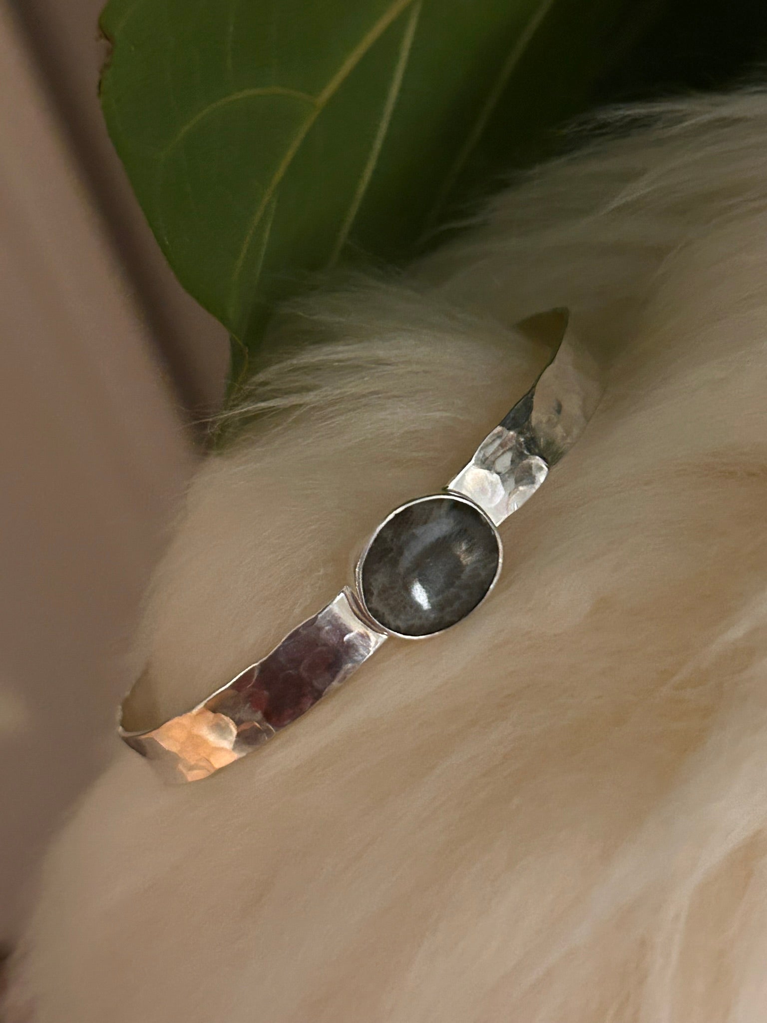 Stone Cuff (Petoskey Stone)