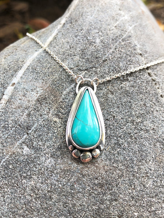 Cholla Charm Necklace (Turquoise)