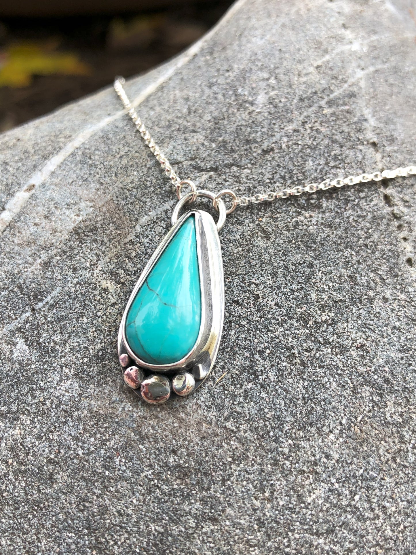 Cholla Charm Necklace (Turquoise)