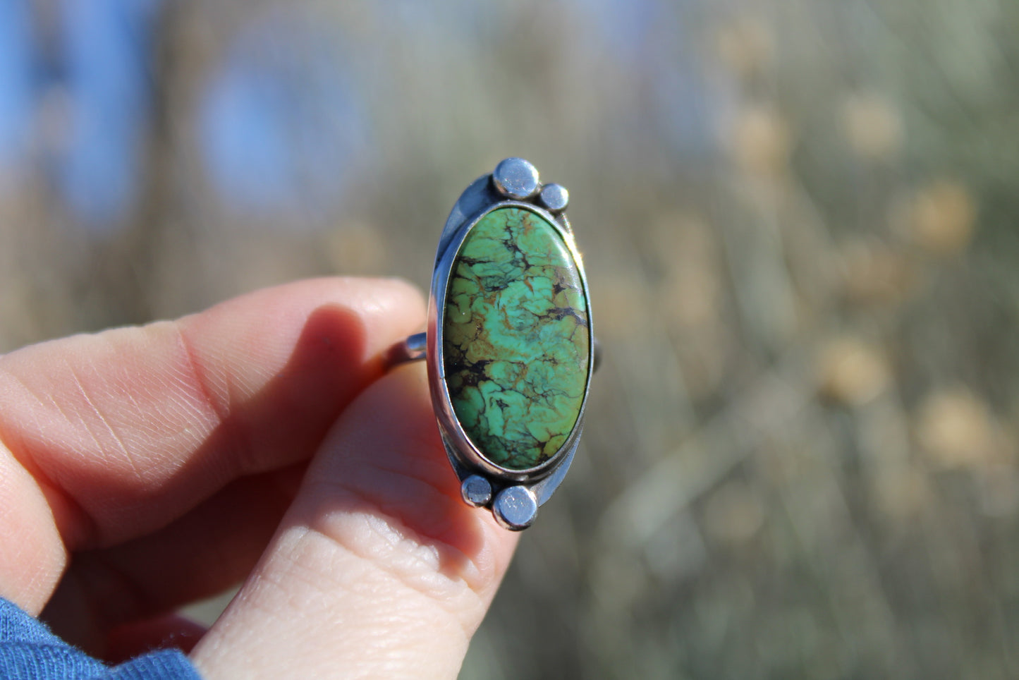 Cholla Ring Size 7 (Hubei Turquoise)